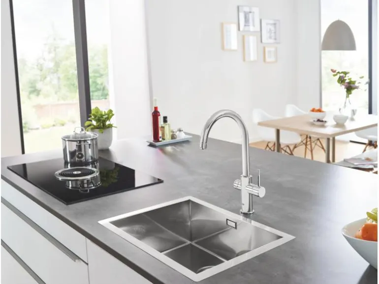 GROHE Blue Home C-Auslauf, Starter Kit, Chrom