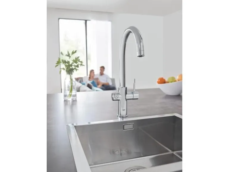 GROHE Blue Home C-Auslauf, Starter Kit, Chrom