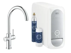 GROHE Blue Home C-Auslauf, Starter Kit, Chrom