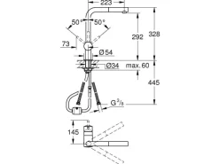 GROHE Küchenarmatur Minta L-Auslauf