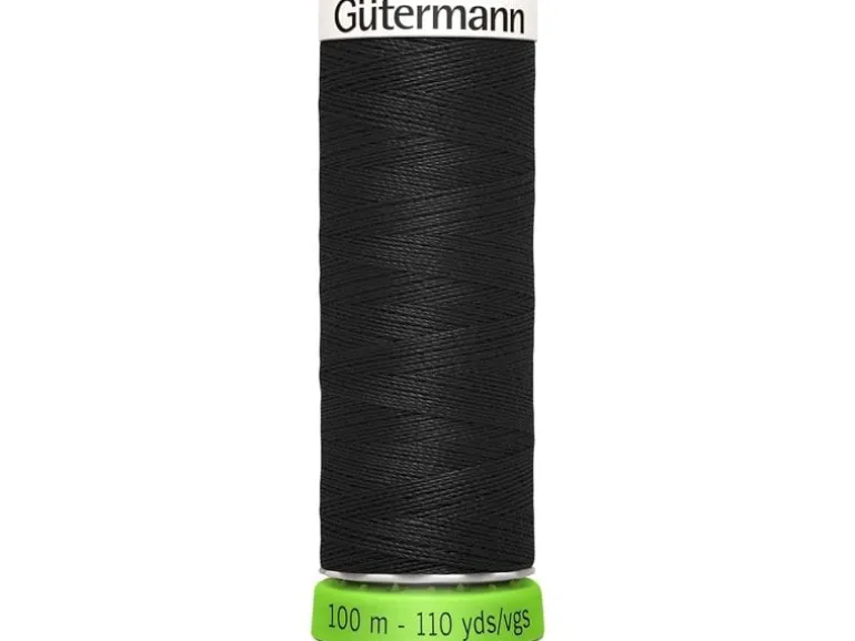 Gütermann Näh- und Stickgarn Allesnäher rPET 100 m Schwarz