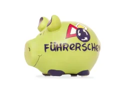 G. Wurm Spardose Führerschwein Gelb