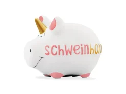 G. Wurm Spardose Schweinhorn 12.5 x 9 x 9 cm