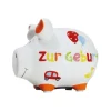 G. Wurm Spardose Zur Geburt 12.5 x 9 x 9 cm