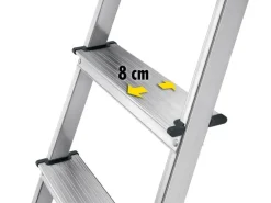 Hailo Bockleiter L60, Alu, mit Arbeitsschale 8 Stufen