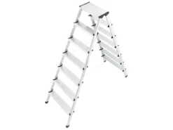 Hailo Doppelstufenleiter D60, Alu 7 Stufen