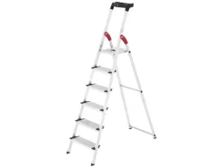Hailo Stehleiter L80 Comfort Line 6 Stufen