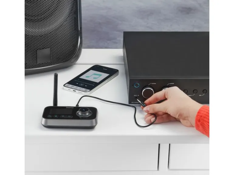 Hama Link.it duo Bluetooth-Sender und -Empfänger, Schwarz