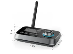 Hama Link.it duo Bluetooth-Sender und -Empfänger, Schwarz