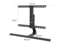 Hama Technics AG TV-Standfuss für 32-65 Zoll Schwarz