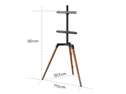 Hama Technics AG TV-Ständer bis 165 cm (65 Zoll) Schwarz