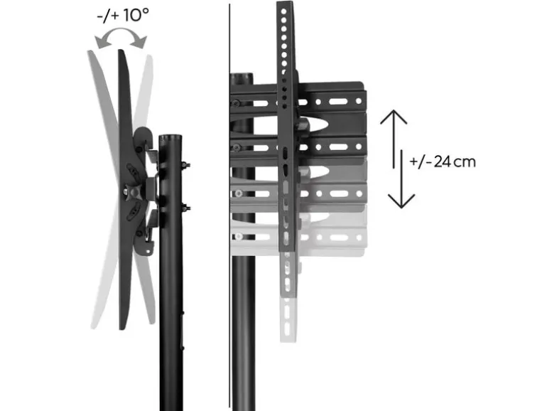 Hama Technics AG TV-Ständer mit Rollen "Trolley" Schwarz