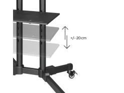 Hama Technics AG TV-Ständer mit Rollen