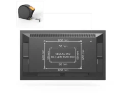 Hama Technics AG TV-Wandhalterung 120" Schwarz