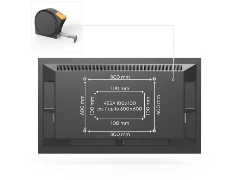 Hama Technics AG TV-Wandhalterung 100" Schwarz