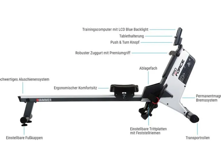 HAMMER Rudergerät Pro Force II
