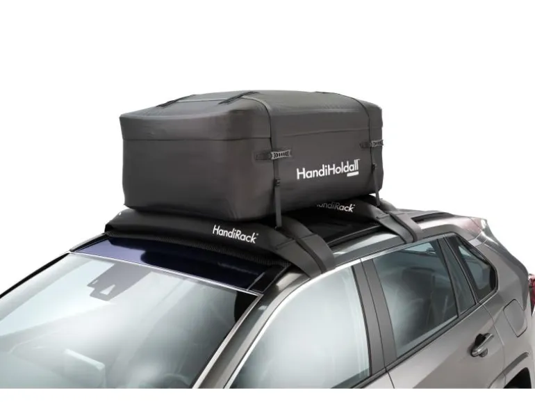 Handiworld Dachbox Holdall Faltbar, wasserdicht, 400 l, Schwarz