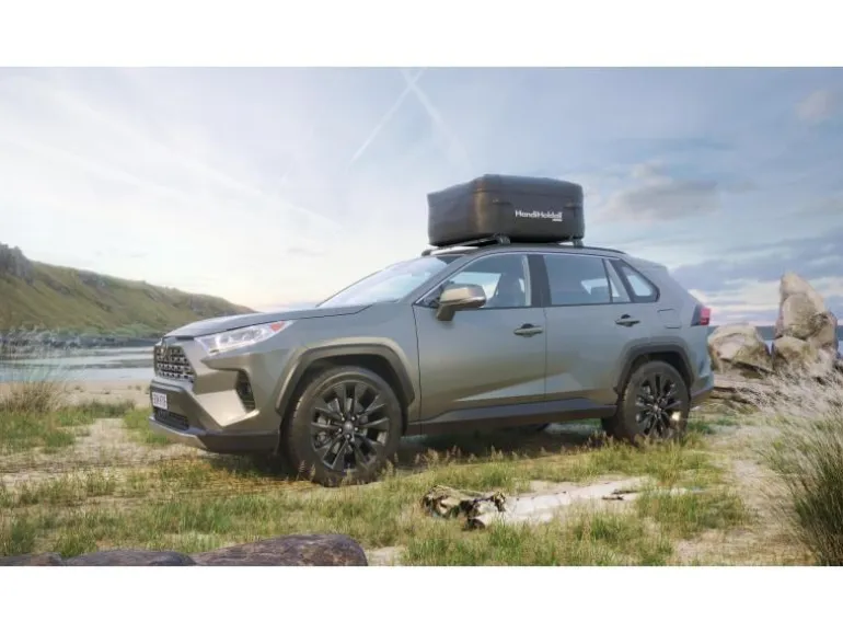 Handiworld Dachbox Holdall Faltbar, wasserdicht, 400 l, Schwarz