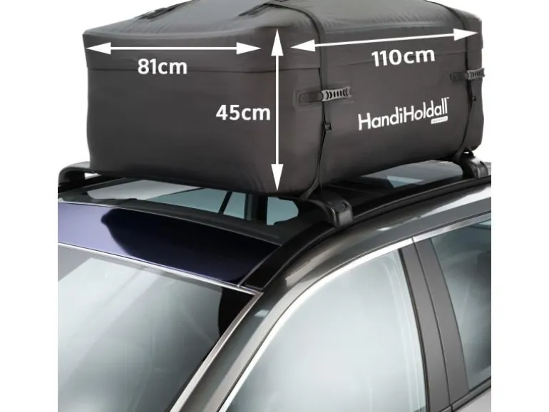 Handiworld Dachbox Holdall Faltbar, wasserdicht, 400 l, Schwarz