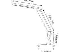 Hansa Schreibtischleuchte LED Vario Plus Anthrazit