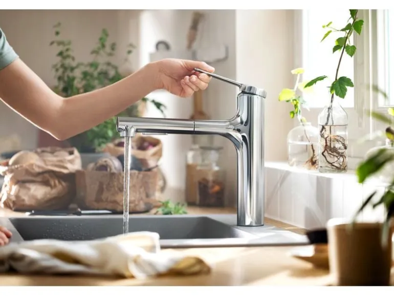 hansgrohe Küchenarmatur Zesis M33 Auszugsbrause, 2 Strahlen, sBox lite