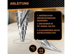 Hardtwerk Stufenbohrer 15 Stufen Ø 4-32 mm
