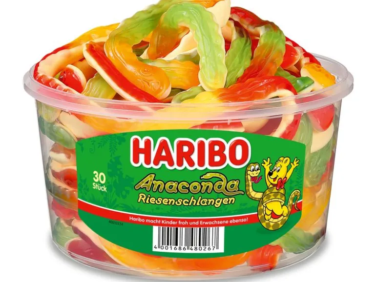 Haribo Gummibonbons Anaconda Riesenschlange Dose 1200 g