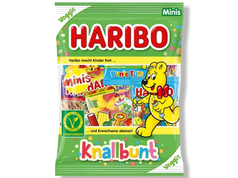 Haribo Gummibonbons Knallbunt Minis 230 g