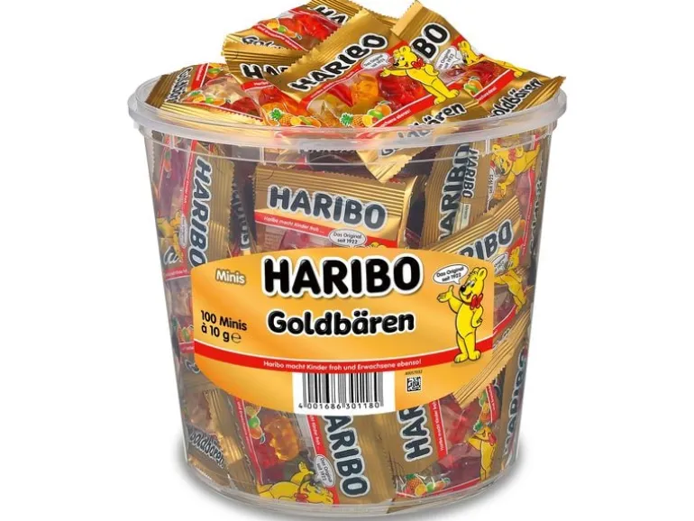 Haribo Gummibären Goldbären Dose Minibeutel 1000 g