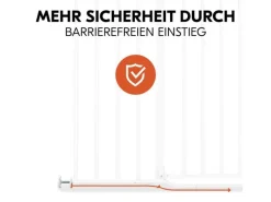 Hauck Türschutzgitter Clear Step 2 +21 cm Weiss