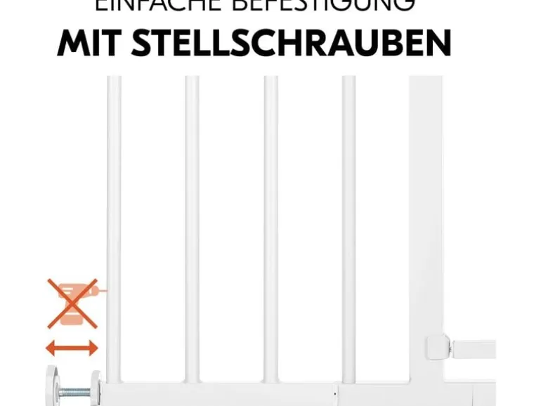 Hauck Türschutzgitter Open N Stop 2 Set +21 cm Weiss