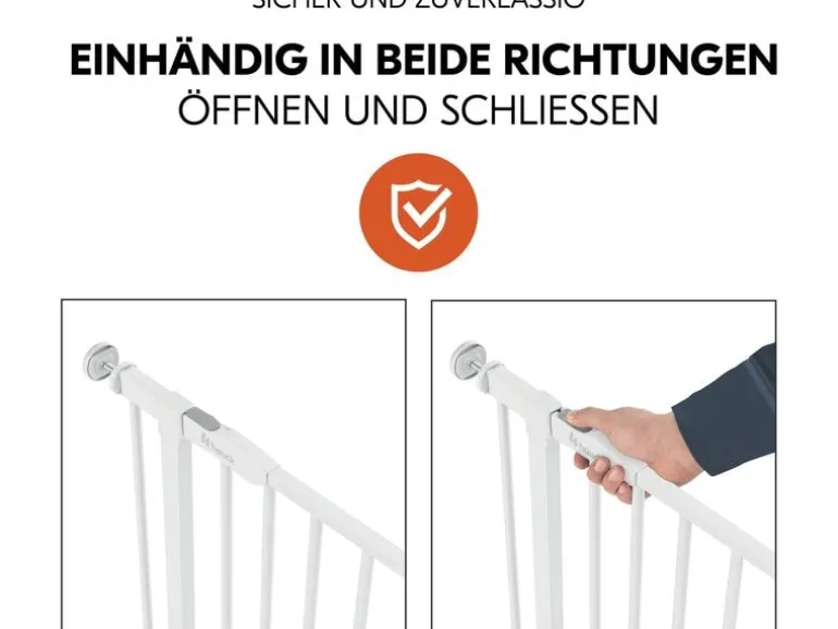 Hauck Türschutzgitter Open N Stop 2 Set +9 cm Weiss