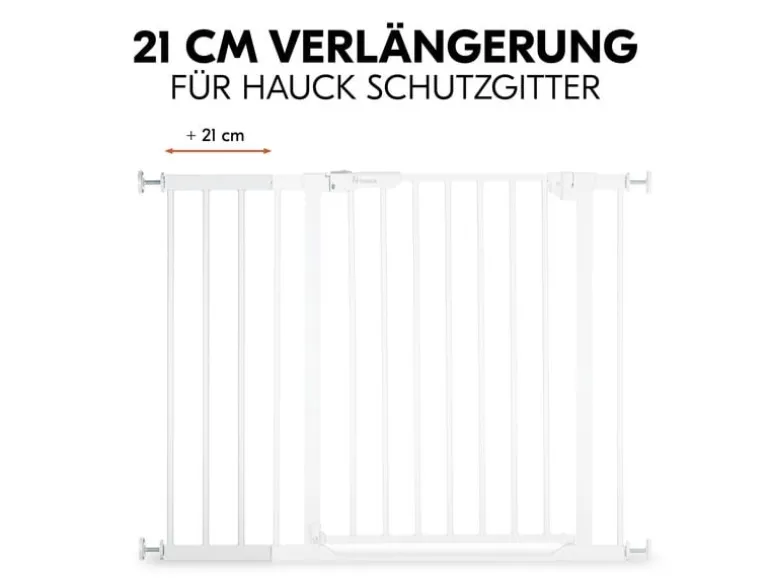 Hauck Verlängerung Türschutzgitter 21 cm Weiss