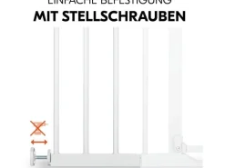 Hauck Verlängerung Türschutzgitter 21 cm Weiss