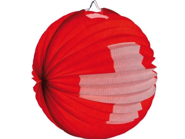 Haushaltsware Lampion Schweizerkreuz, 25 cm