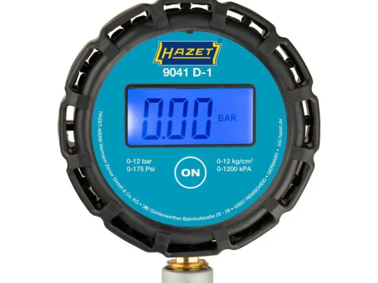 Hazet Druckluft-Reifenfüllmesser 1/4" 12 bar digital