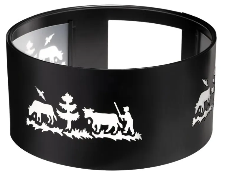 Heidi Cheese Line Fondue-Rechaud Windschutz Alpes XL Schwarz