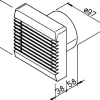 Helios Toilettenventilator 230 V Lüfter mit Nachlauf HR 90 KEZ