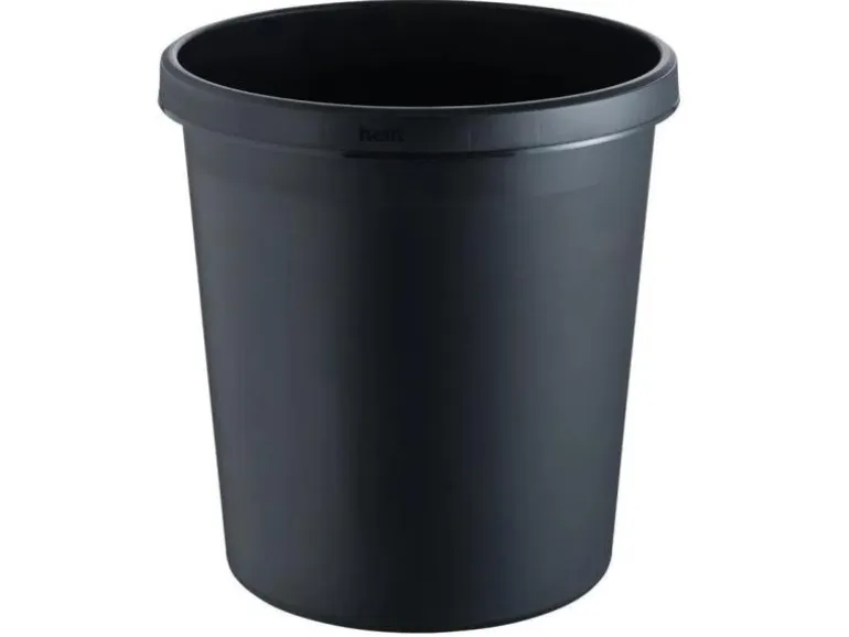 Helit Papierkorb 18 l, Schwarz