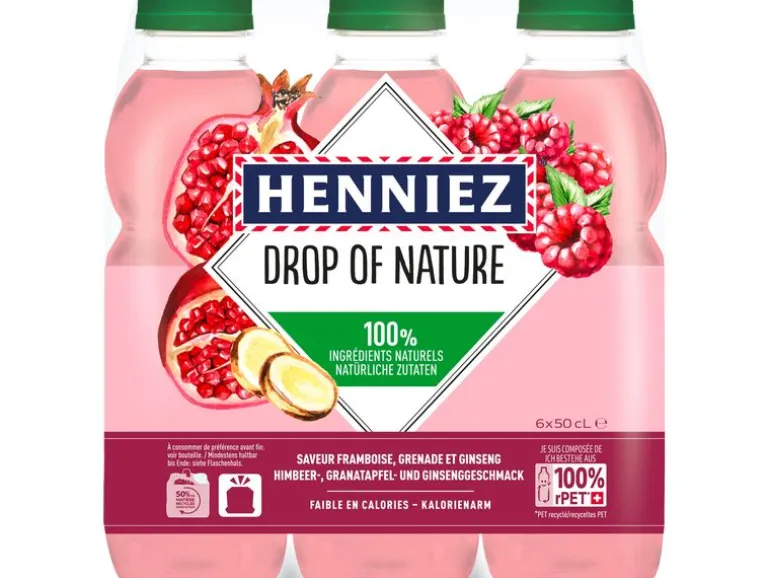 Henniez Drop of Nature Himbeer, Granatapfel & Ginseng 6 x 0.5 l