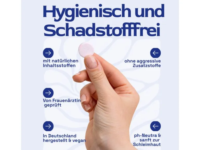Hera Organics Reinigungstabs Menstruationsschwamm 6 Stück