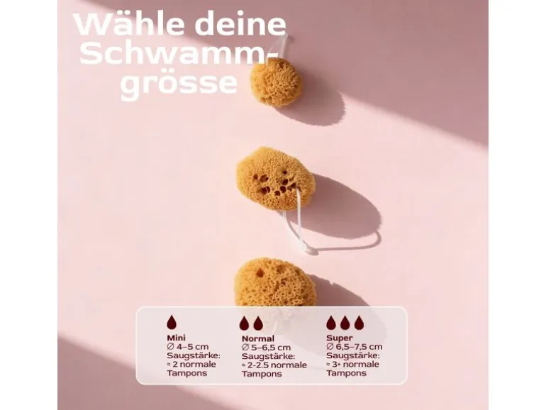 Hera Organics Starterkit Menstruationsschwämme Gr. M