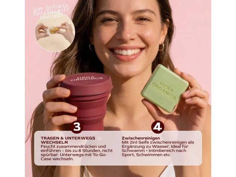 Hera Organics Starterkit Menstruationsschwämme Gr. M