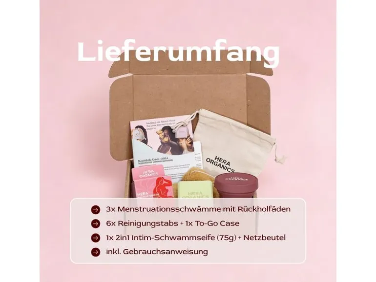 Hera Organics Starterkit Menstruationsschwämme Gr. M