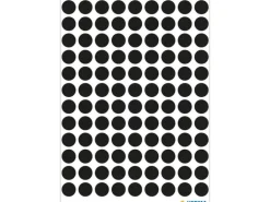 Herma Stickers Klebepunkte Vario Ø 8 mm, Schwarz