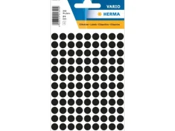 Herma Stickers Klebepunkte Vario Ø 8 mm, Schwarz