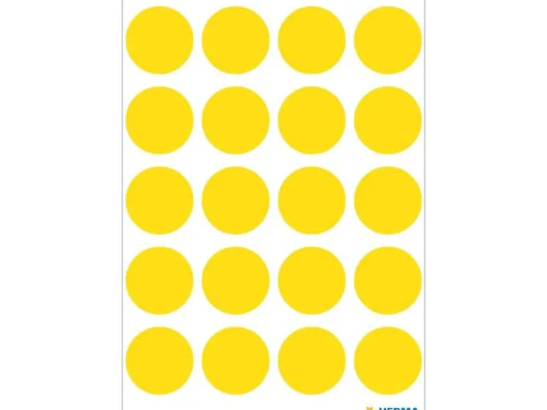 Herma Stickers Klebepunkte Vario Ø 19 mm, Gelb