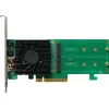 Highpoint RAID-Controller SSD6202A PCI-Ex8v3 - 2x M.2 NVMe, bootfähig