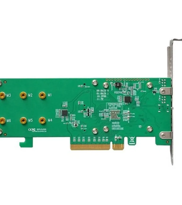 Highpoint RAID-Controller SSD6202A PCI-Ex8v3 - 2x M.2 NVMe, bootfähig