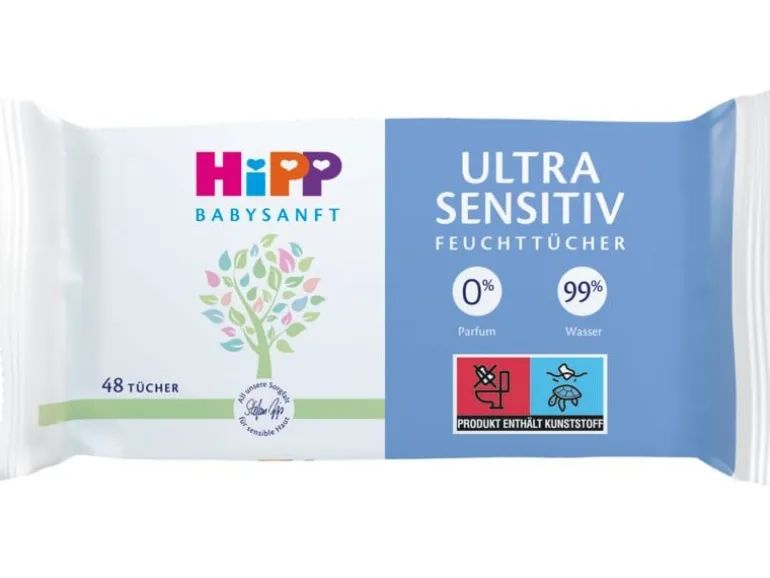 HIPP Feuchttücher Babysanft Ultra sensitiv 5x 48 Stk.